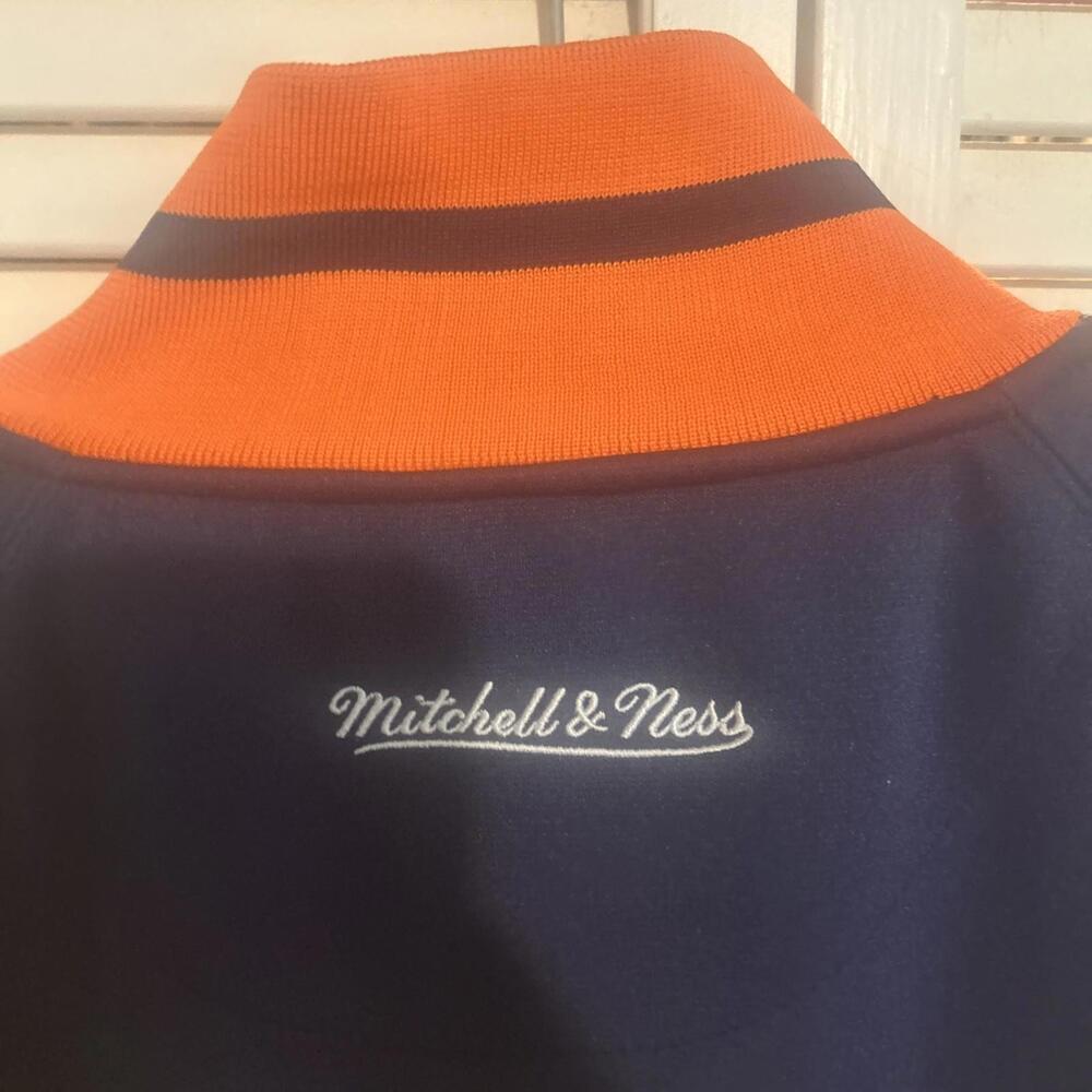 Mitchell & Ness Jacket Mens Large Syracuse Navy Orange Full Zip Track Collegiate - Picture 9 of 12
